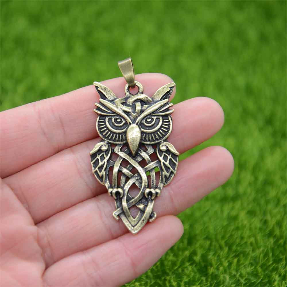 Gothic Owl Pendant Necklace