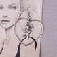 Gothic Cupid in Heart Earrings
