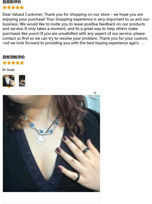 Gothic Evil Eye Necklace