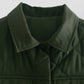 Gothic Army Green Waistcoat with Large Pockets