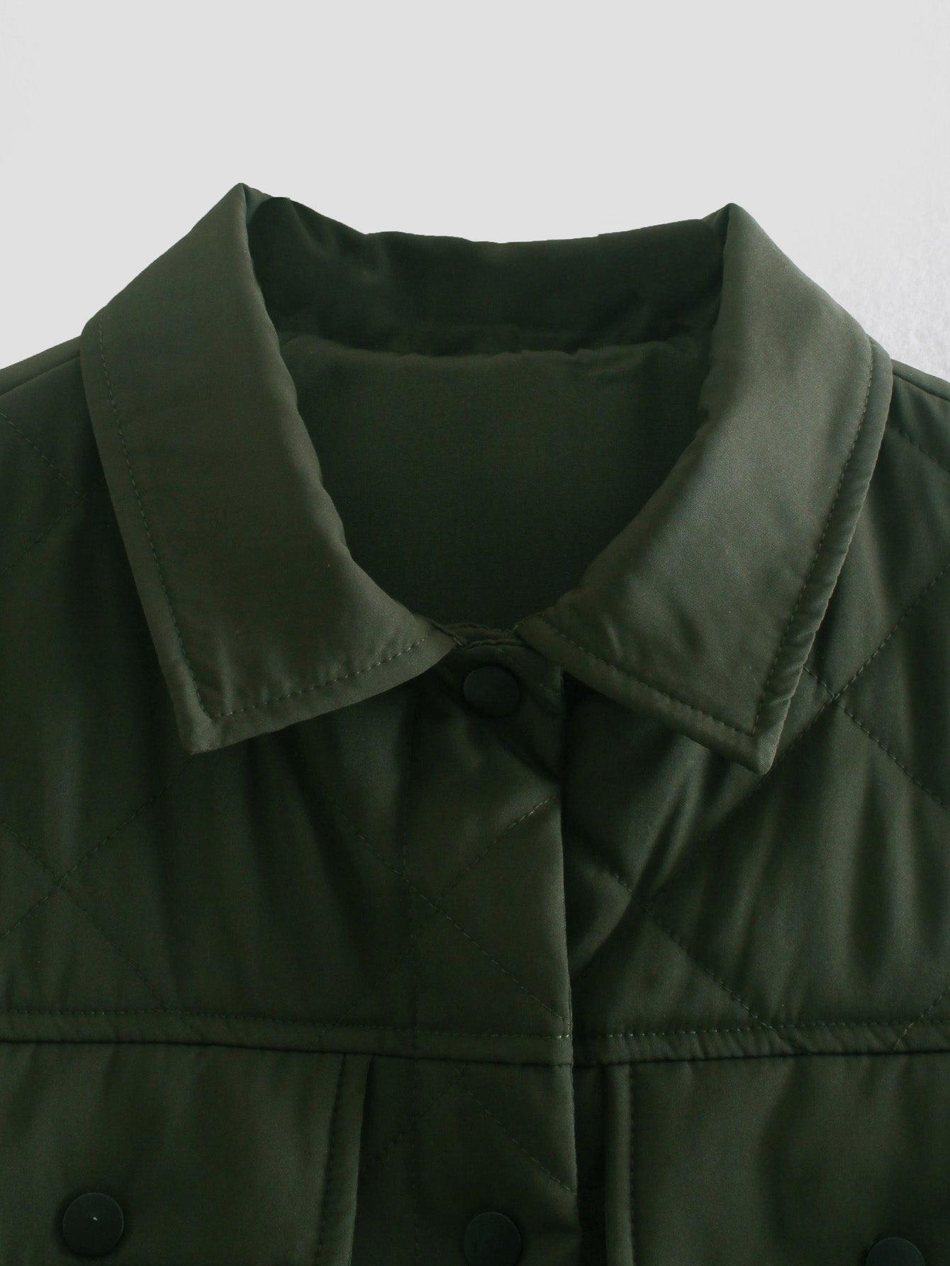 Gothic Army Green Waistcoat with Large Pockets