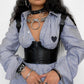Punk PU Leather Crop Top