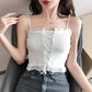 Gothic Y2K Cross Halter Knitted Camis Crop Top