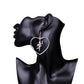 Gothic Cupid in Heart Earrings