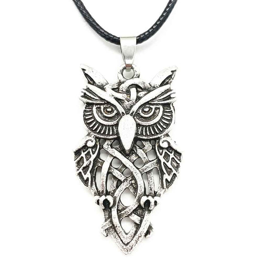 Gothic Owl Pendant Necklace