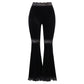 Gothic Patchwork Lace Flare Pants