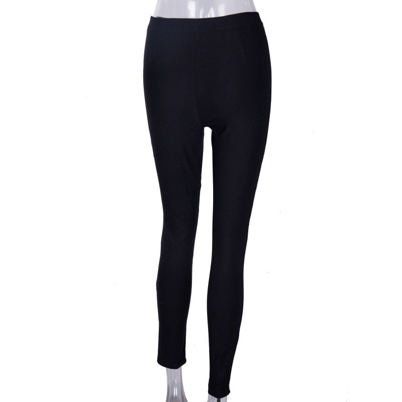 Gothic Black Pants Five Pointed Star Trousers