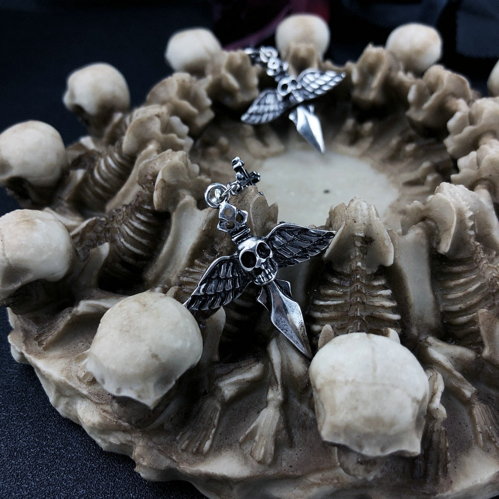 Gothic Halloween Sword Earrings