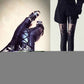 Sexy Women Faux Leather Gothic Punk Leggings