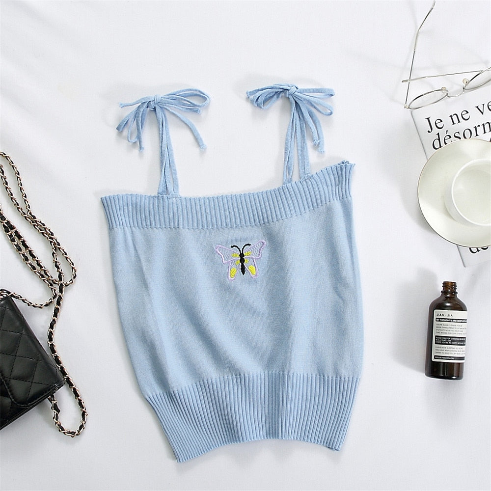 Vintage Knitted Crop Top