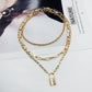 Punk Stainless Steel Padlock Necklaces