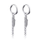 Gothic Chain Hoop Earrings with Multiple Pendant Designs