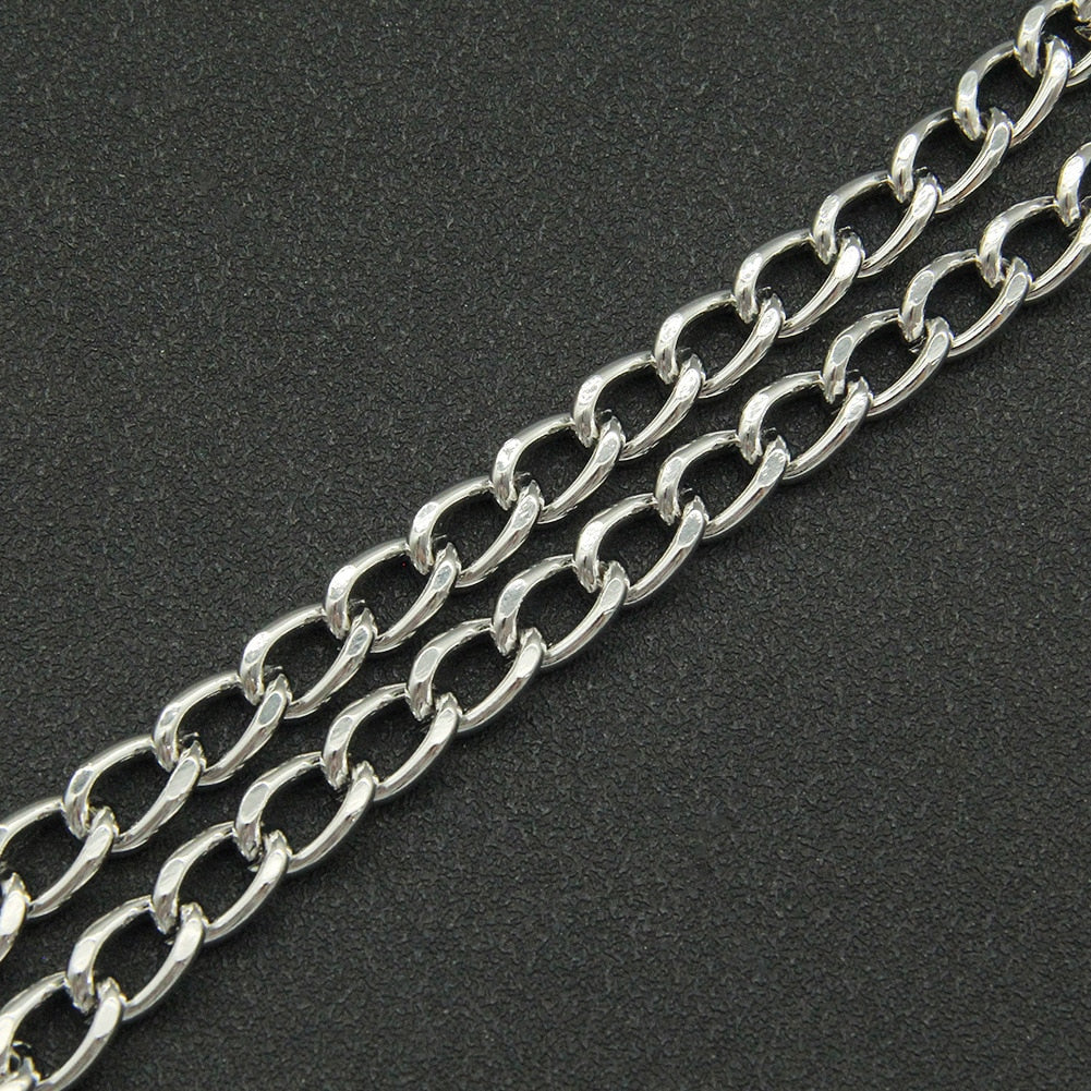 Gothic Chain Necklace with Zirconia Star Pendant