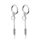 Gothic Chain Hoop Earrings with Multiple Pendant Designs