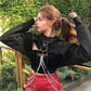 Retro Gothic Chain Crop Top