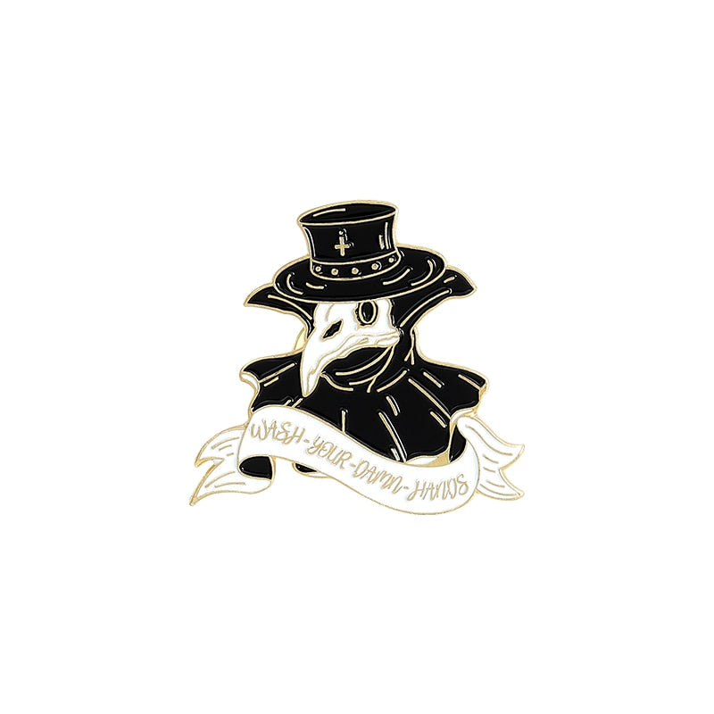 Gothic Brooches for Black Death Fashion