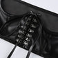 Gothic PU Leather Buckle Corset