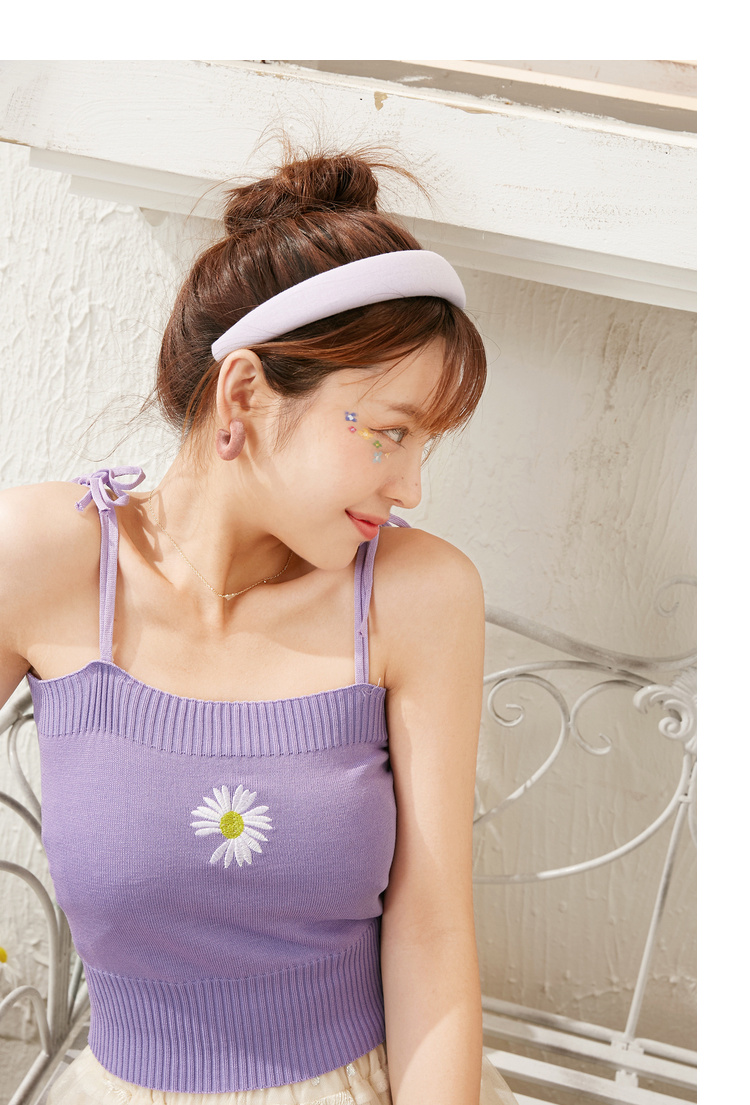 Vintage Knitted Crop Top