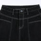 Gothic Grunge Black Jeans for Women