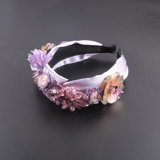 Rhinestone Sunflower Headband