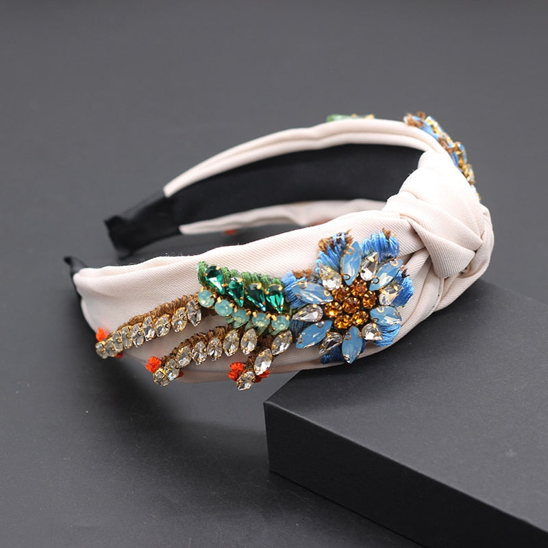 Rhinestone Sunflower Headband