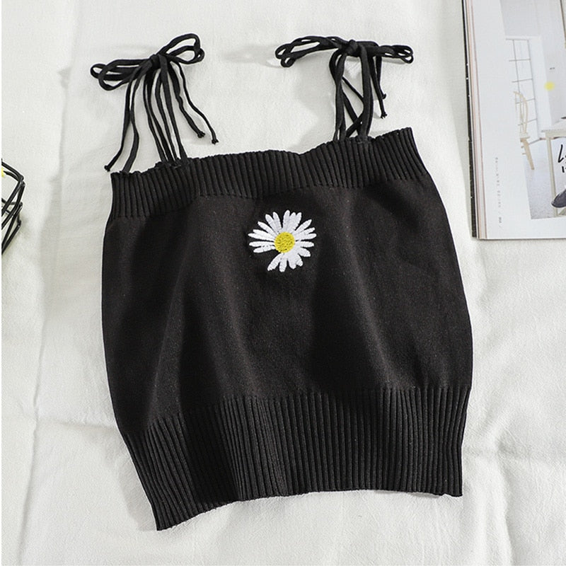 Vintage Knitted Crop Top