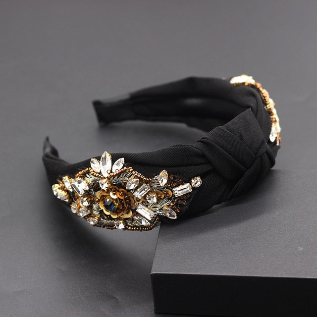 Rhinestone Sunflower Headband