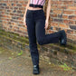 Gothic Y2K Striped High Waist Pants