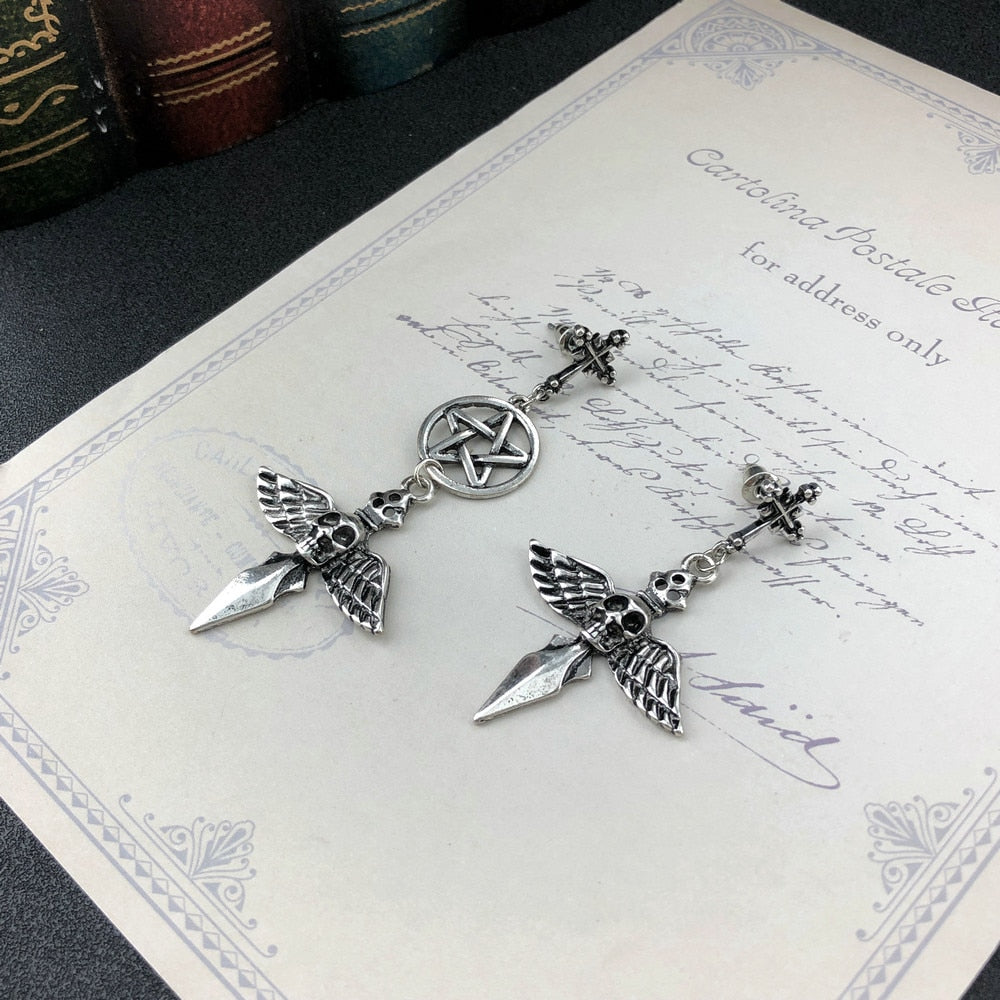 Gothic Halloween Sword Earrings