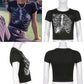 Heart Diamond Printed Crop Top Retro