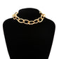 Gothic Choker Necklace - Chunky Chain with Multiple Pendant Options