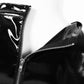 Alternative fashion at its finest - Gothic Punk crop top with patent leather and buckles