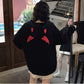 Gothic Hoodie with Little Devil Horns