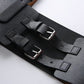 Gothic PU Leather Buckle Corset