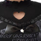 Gothic Love Heart Hollow Out Shirt