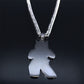 Upside Down Cross Moon Stainless Steel Necklace