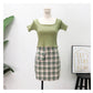 Stylish Square Neck Crop Top