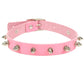 Pink Sexy Punk Black Rivets Choker Collar Leather Necklaces Bondage