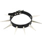 Pink Sexy Punk Black Rivets Choker Collar Leather Necklaces Bondage