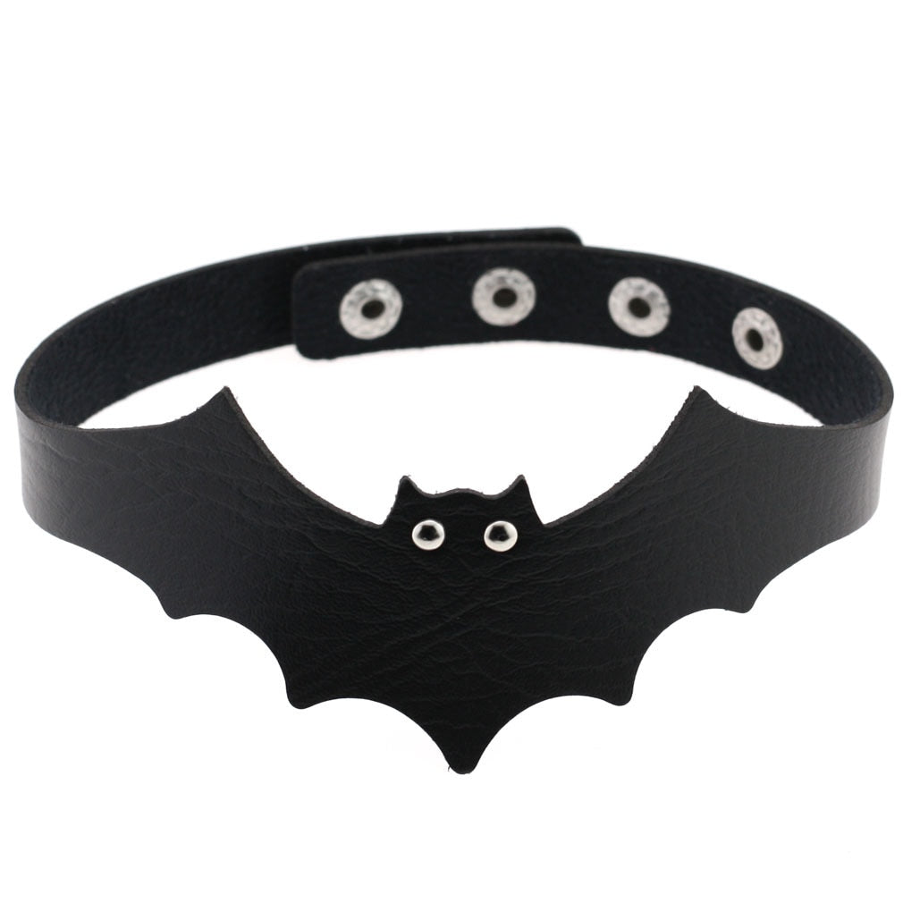 Gothic Choker Strap Necklaces with Multiple Spike and Pendant Designs