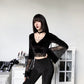 Flirty and Mysterious Lace Patchwork T-shirt: Unleash your flirty and mysterious side with this lace patchwork t-shirt that combines feminine lace with a touch of darkness.