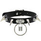Gothic Choker Strap Necklaces with Multiple Spike and Pendant Designs