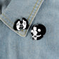 Gothic Skull Face Puzzle Lapel Pin