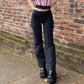 Gothic Y2K Striped High Waist Pants