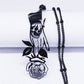 Gothic Sickle Rose Necklace