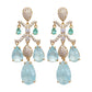 Luxury Gothic Dropped Shaped Earrings - Zircon Stone