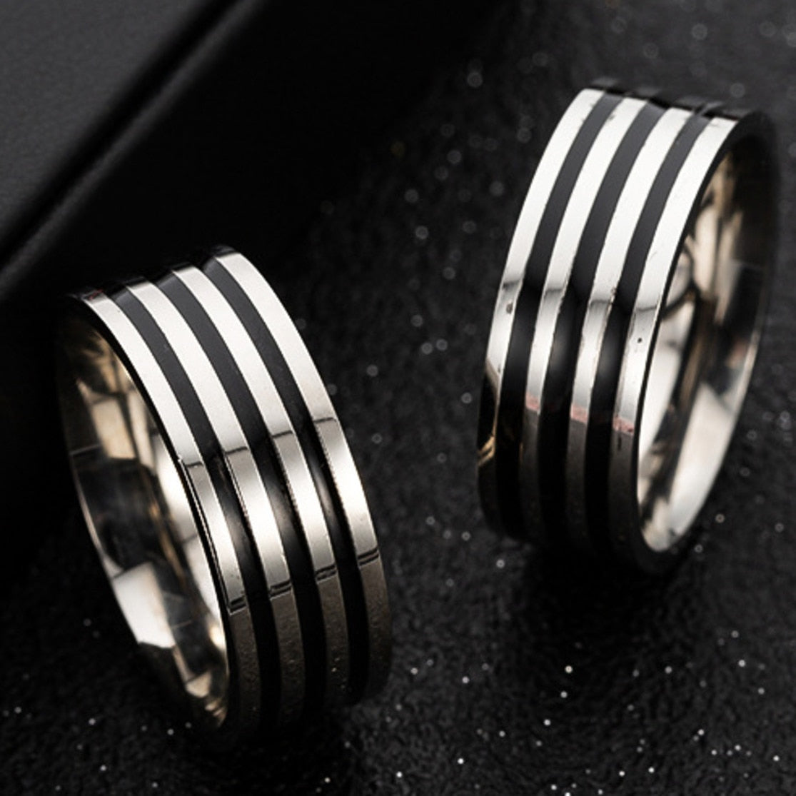 Gothic Wide Stainless Steel Ring