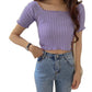 Stylish Square Neck Crop Top