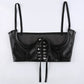 Gothic PU Leather Buckle Corset
