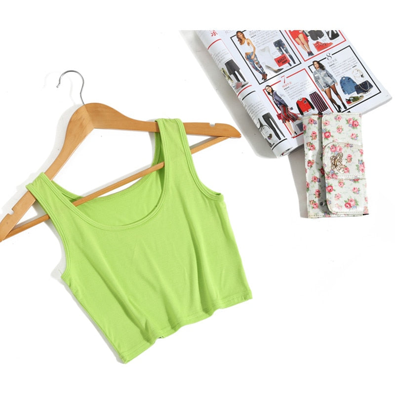 Gothic Sleeveless U Croptops